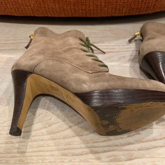 Franco Sarto 7M tan suede heeled boots - Picture 5 of 8